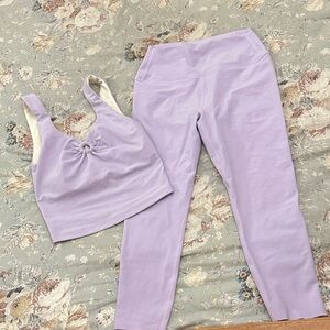 Peloton Light Purple Activewear Set